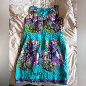 Muse Turquoise Silk Dress